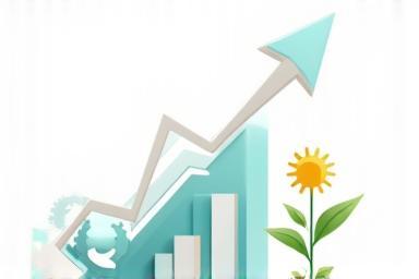 Illustration of growth charts and optimization